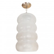 Segmented glass pendant fixture